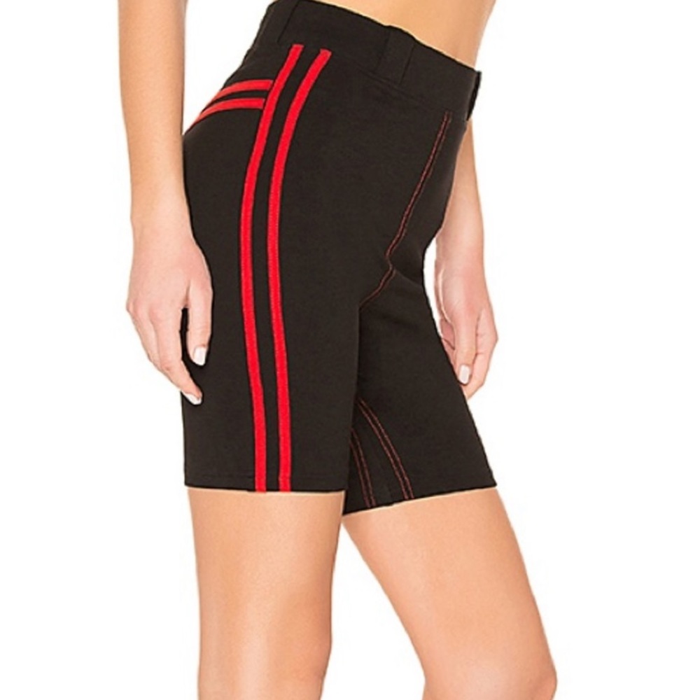 NWOT I.AM.GIA Astrid Bike Short in Black & Red
